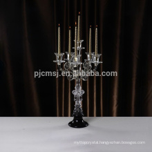 2017 hot sell Crystal Candelabra for wedding centerpiece decoration